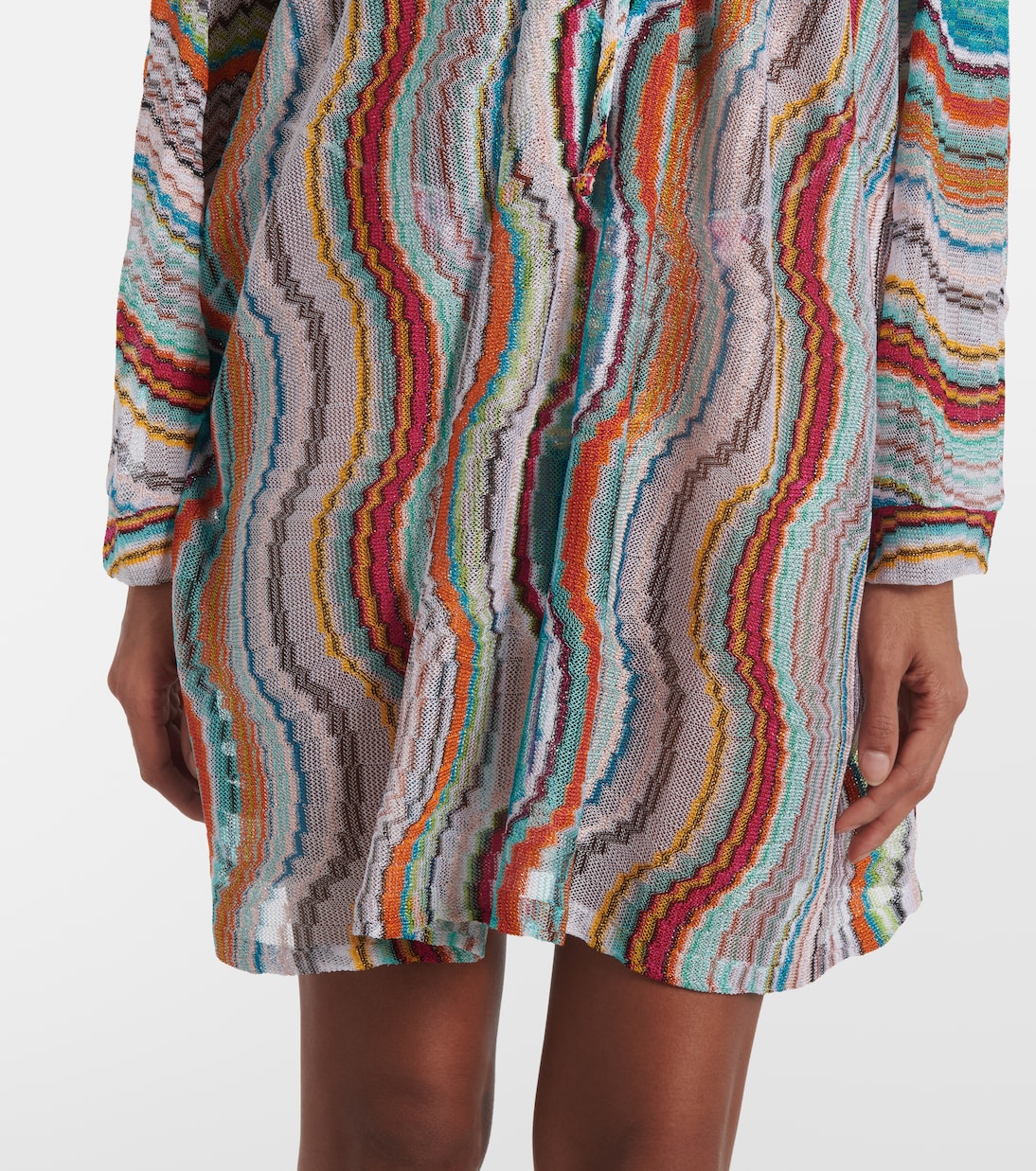 Printed lamé beach cover-up | Missoni