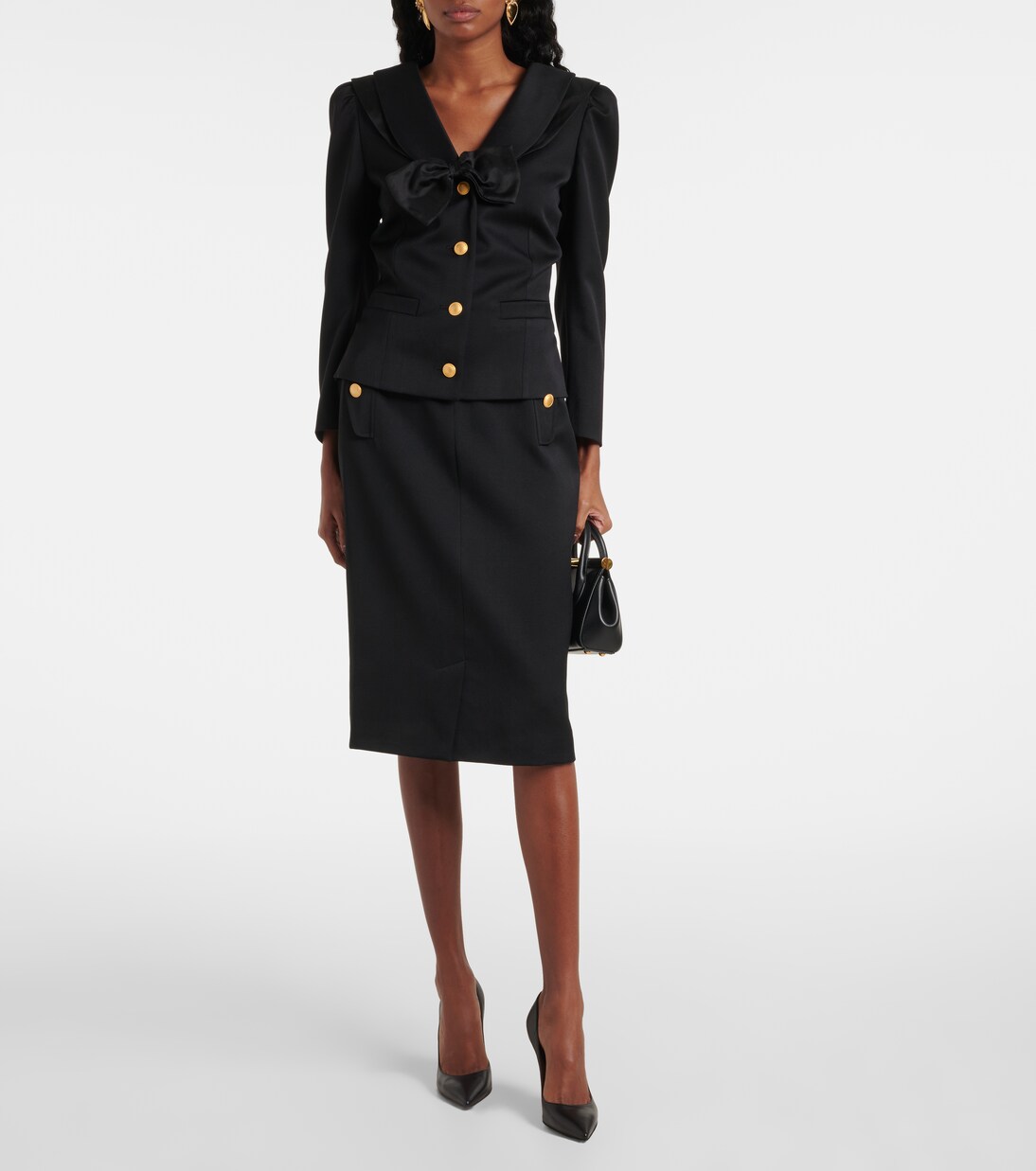 Virgin wool pencil skirt | Alessandra Rich