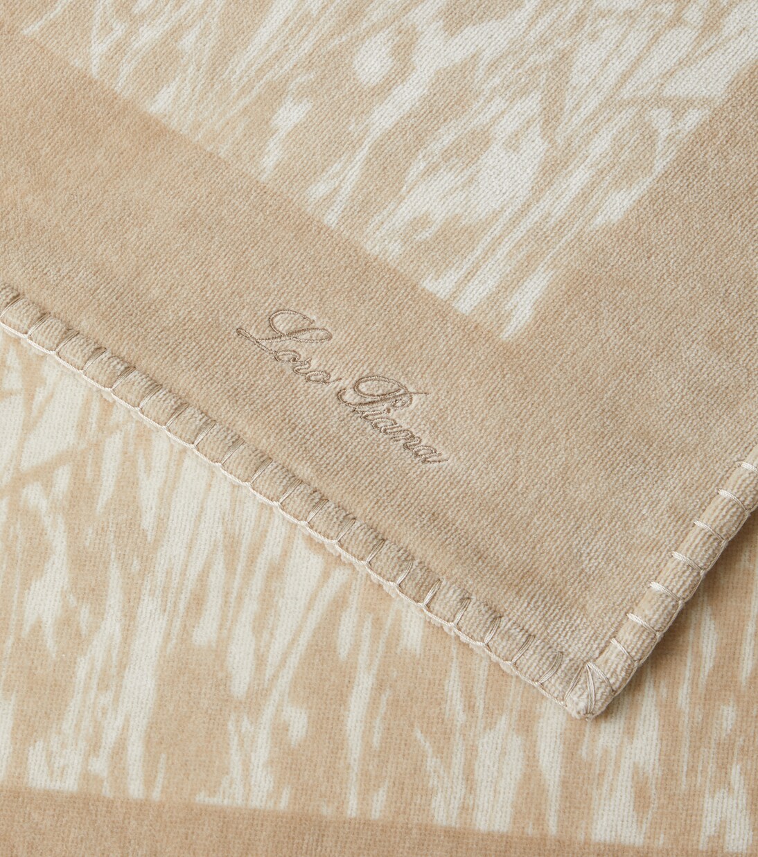 Campo Di Lino printed cotton beach towel | Loro Piana