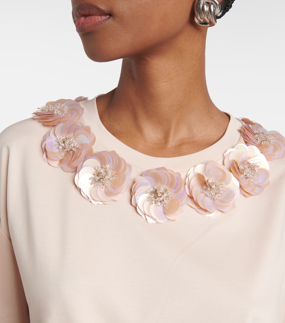 Verziertes Top Gennaio aus Jersey | Max Mara