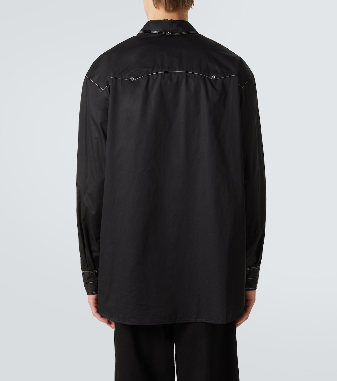 Embellished cotton satin shirt | Lemaire