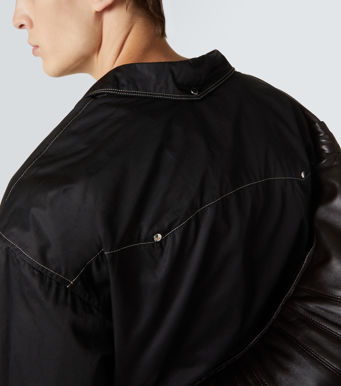 Embellished cotton satin shirt | Lemaire