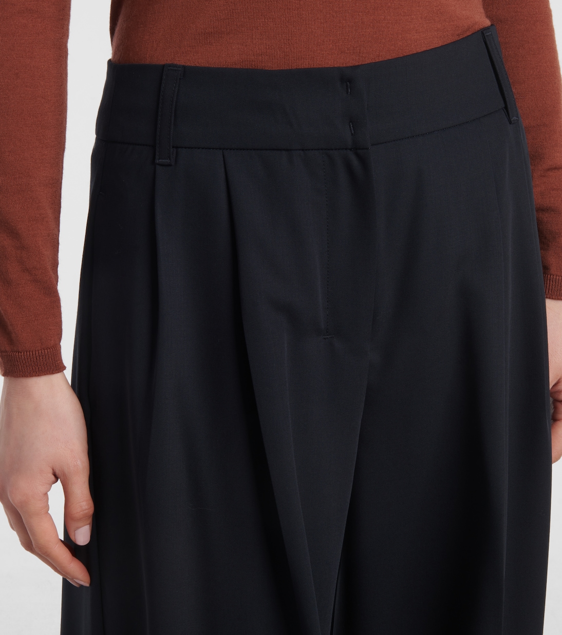 Pantalones anchos Nichols de lana virgen | 'S Max Mara