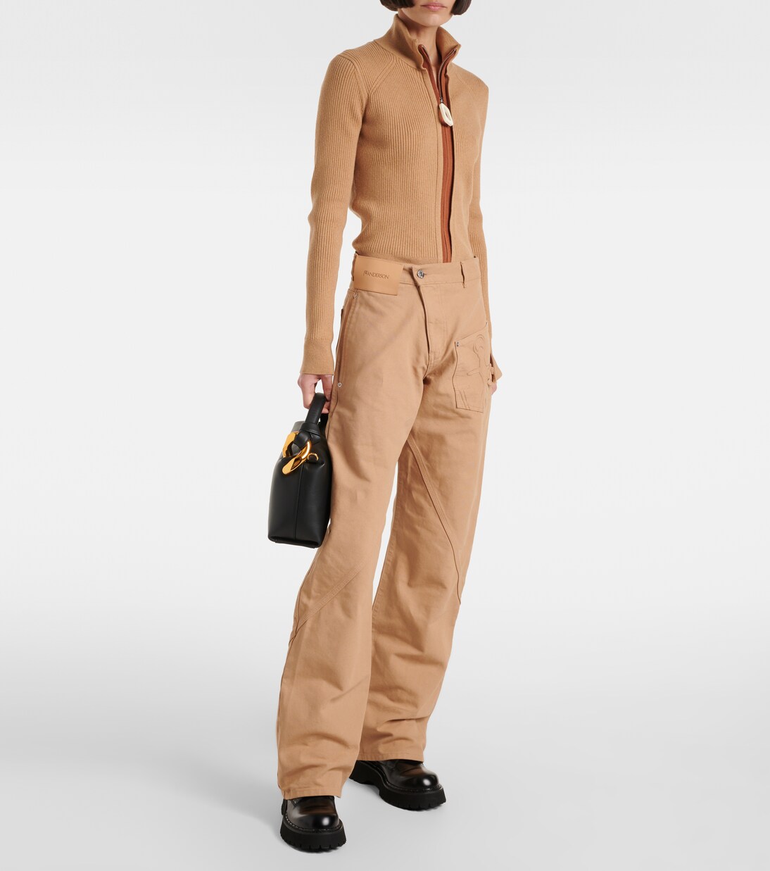 Pantalon ample Twisted en laine | JW Anderson