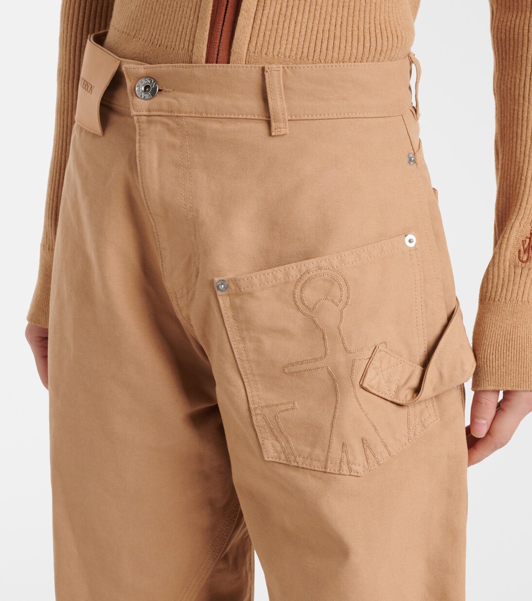 Pantalon ample Twisted en laine | JW Anderson
