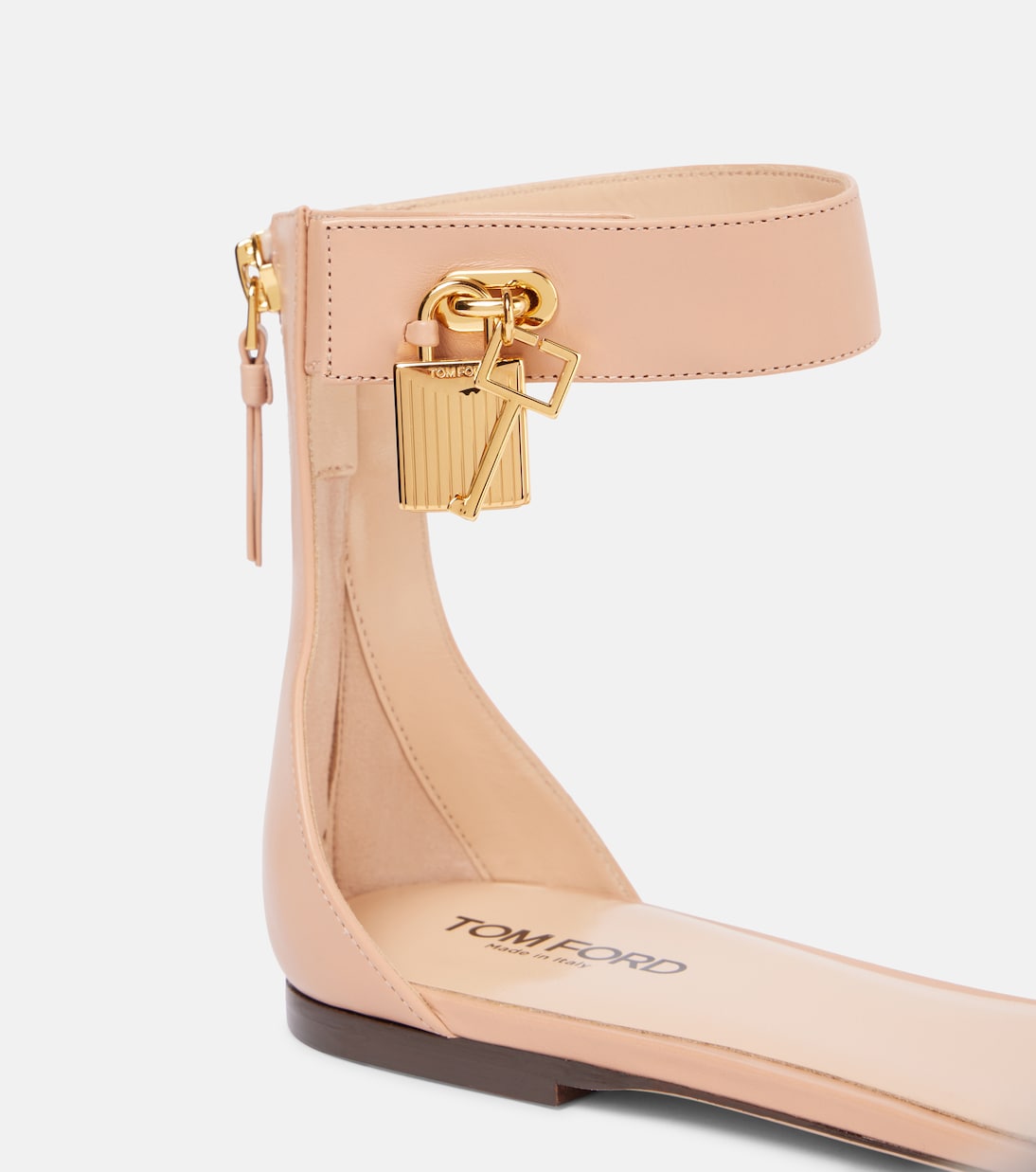 Padlock leather sandals | Tom Ford