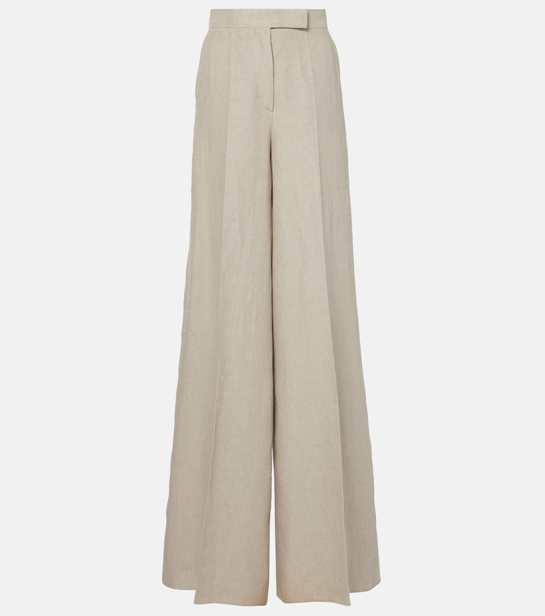 Weite High-Rise-Hose Sequoia aus Leinen | Max Mara