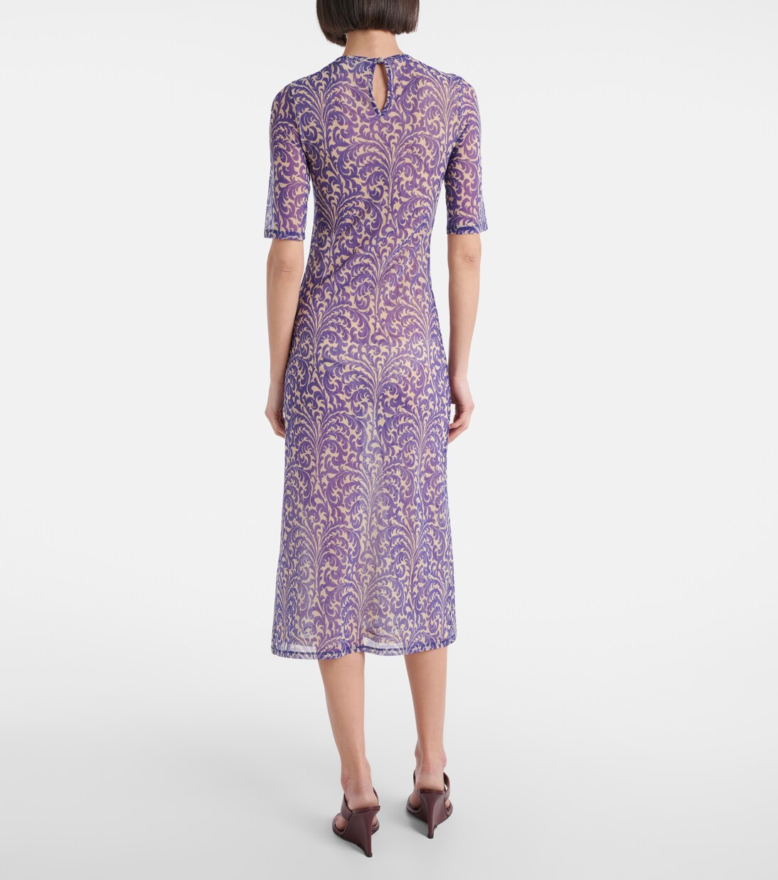 Bedrucktes Midikleid aus Mesh | Etro