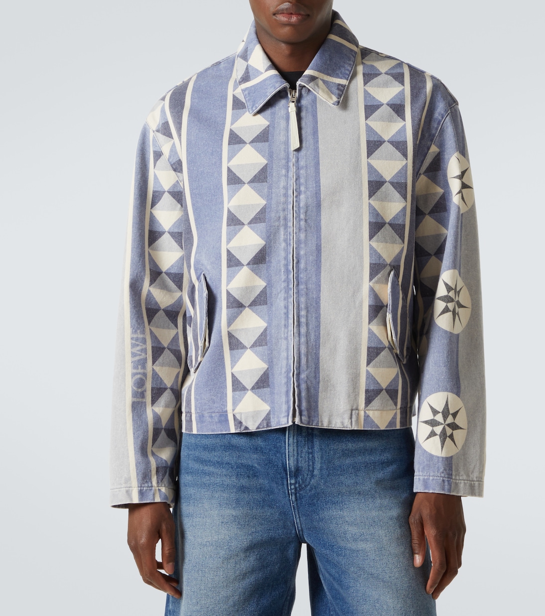 Paula's Ibiza printed denim blouson | Loewe