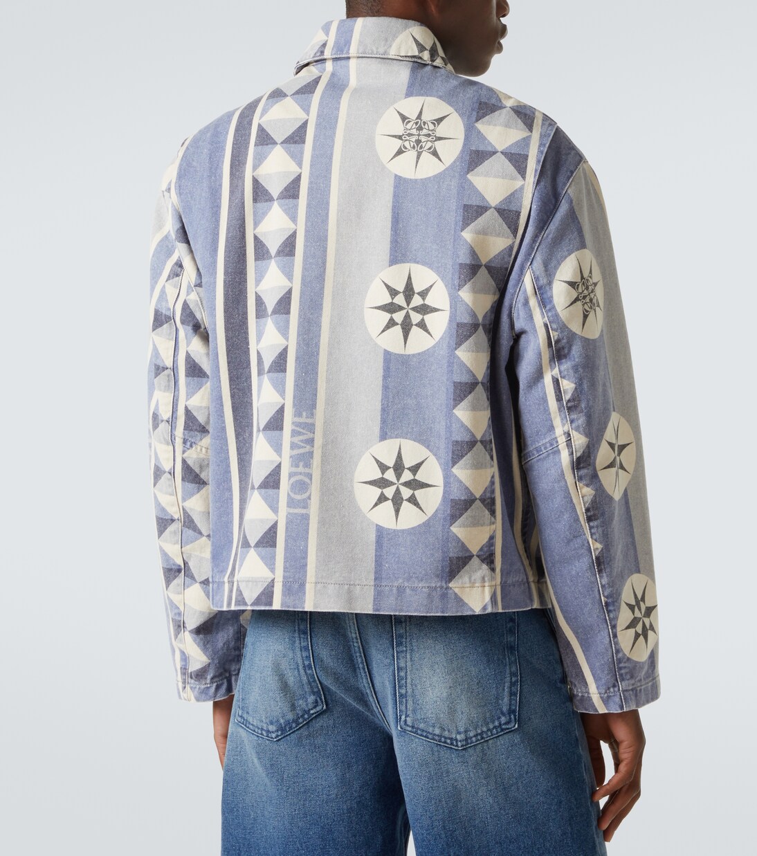 Paula's Ibiza printed denim blouson | Loewe