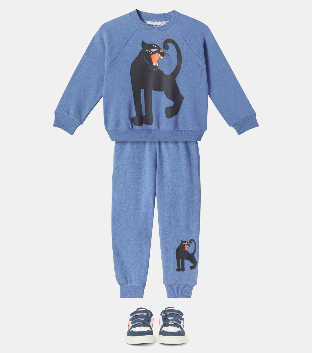 Printed cotton jersey sweatpants  | Mini Rodini