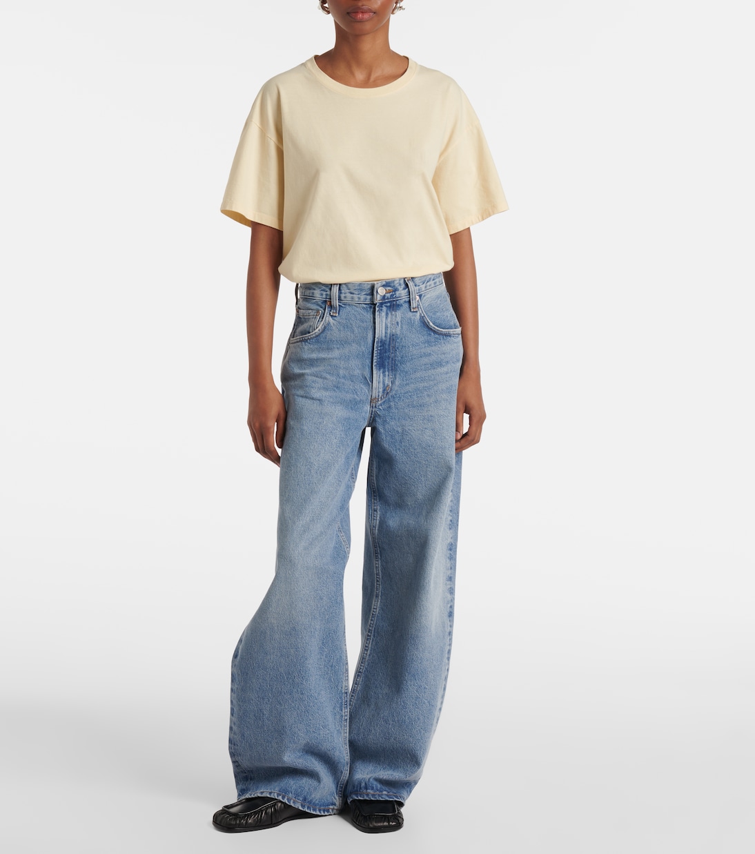 Mid-Rise Wide-Leg Jeans Low Curve | Agolde