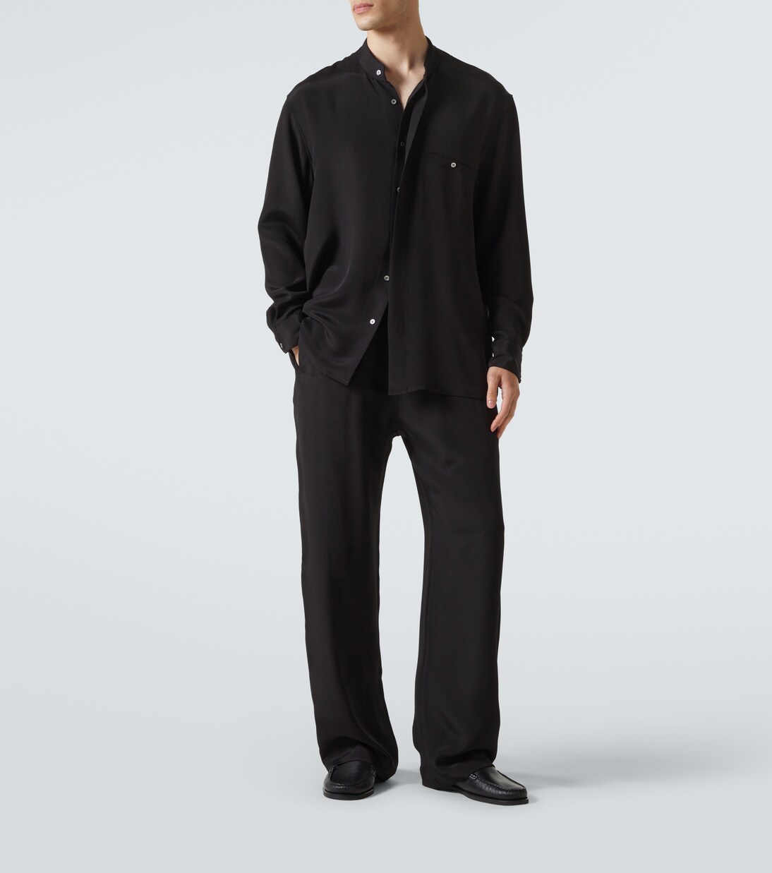 Weite Hose aus Seide | Saman Amel