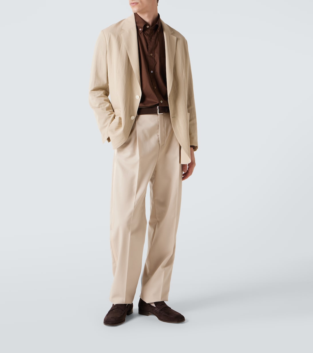 George绒面革便士乐福鞋 | Gianvito Rossi