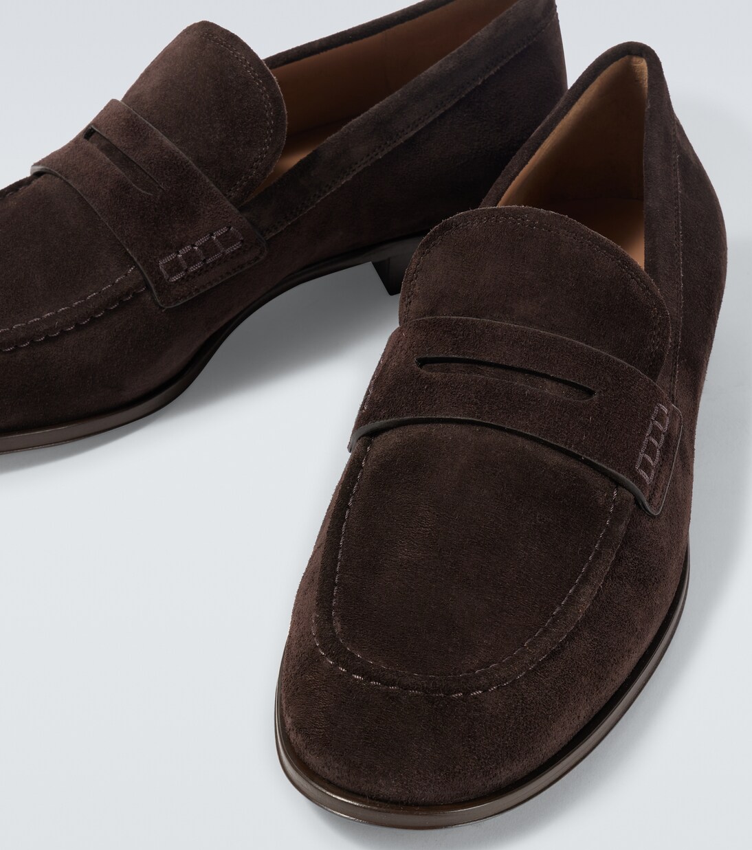 George绒面革便士乐福鞋 | Gianvito Rossi