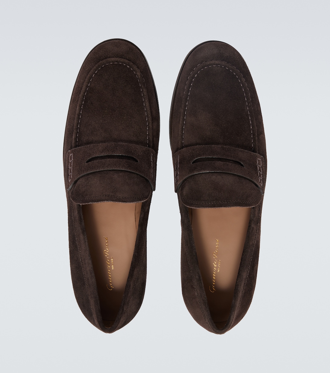 George绒面革便士乐福鞋 | Gianvito Rossi