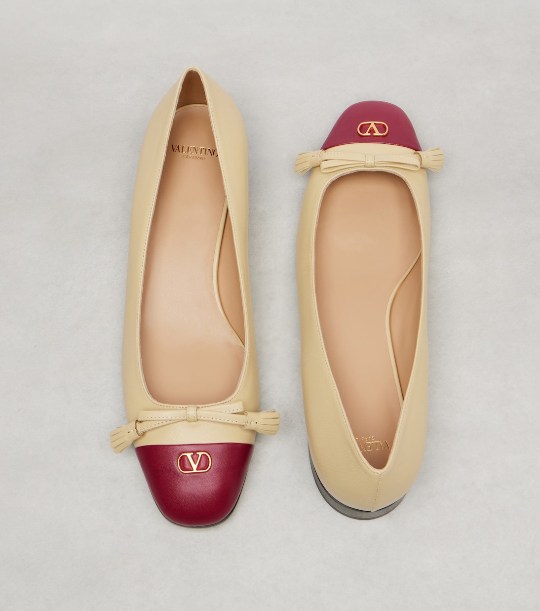Valet Du Roi VLogo leather ballet flats | Valentino Garavani