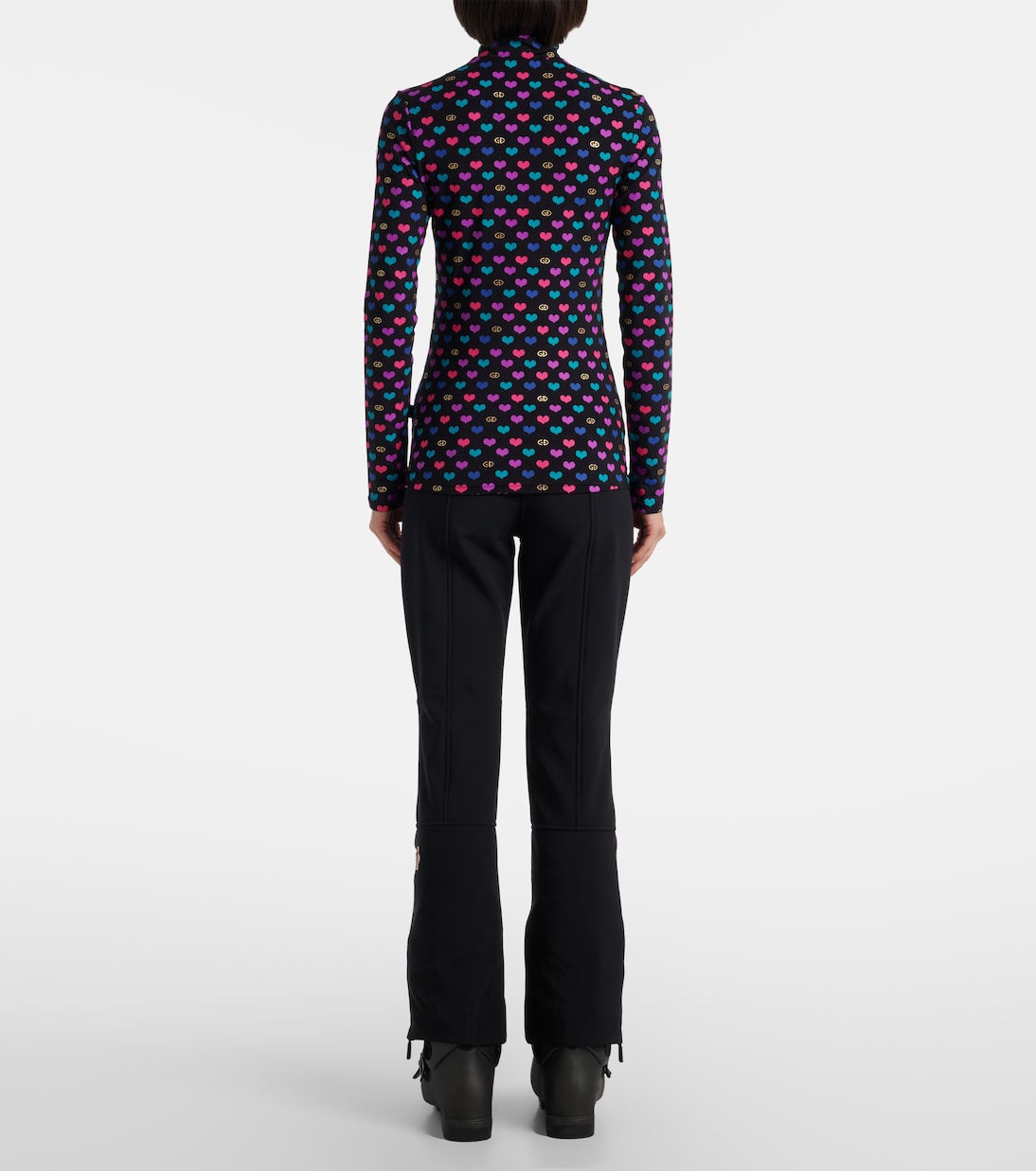 Cuori printed ski top | Goldbergh