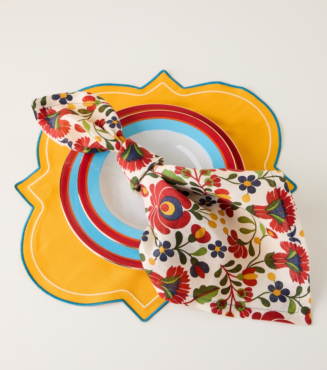 Set de 2 serviettes de table Windflower Large en lin | La DoubleJ