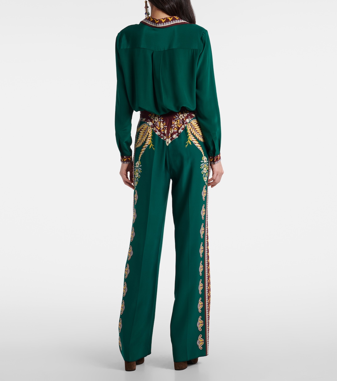 Bedrucktes Oversize-Hemd aus Seide | Etro