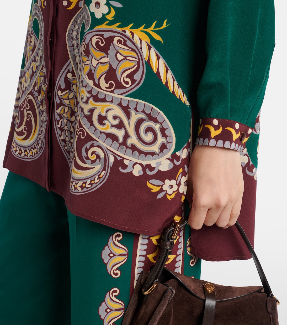 Bedrucktes Oversize-Hemd aus Seide | Etro