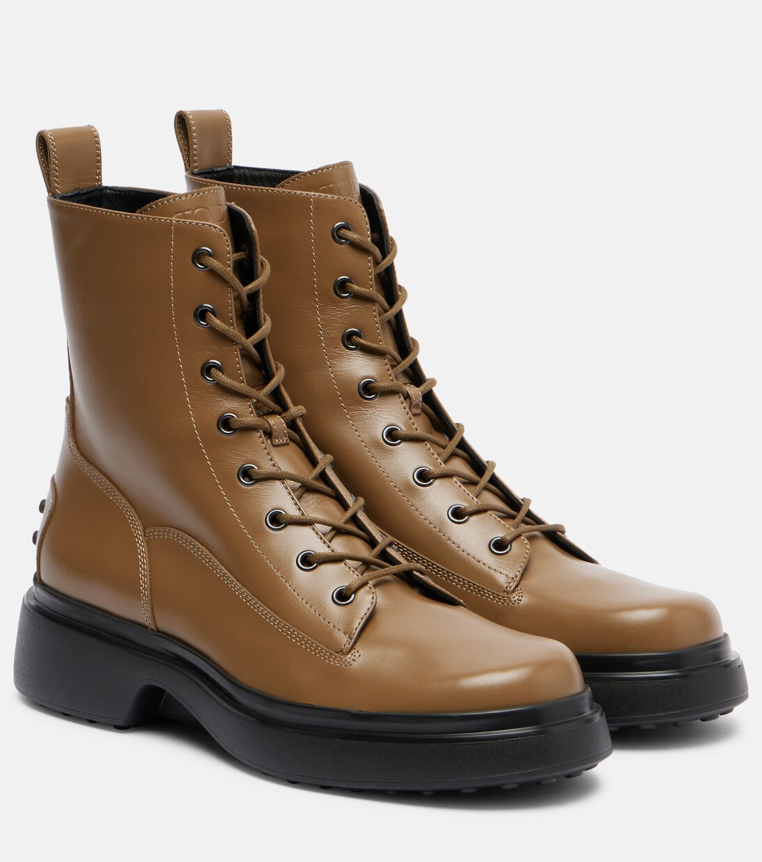 Leather combat boots | Tod's