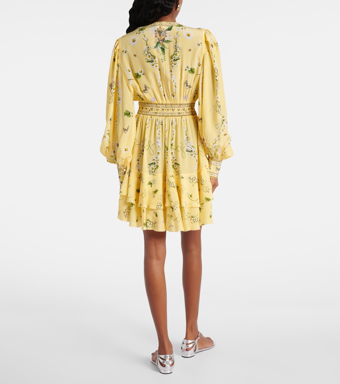 Robe Daisy Chains en soie à ornements | Camilla