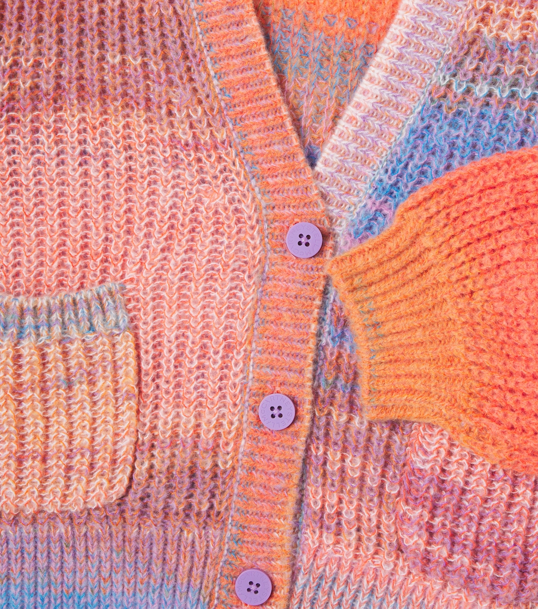 كارديغان بصبغة Space-dye | Stella McCartney Kids