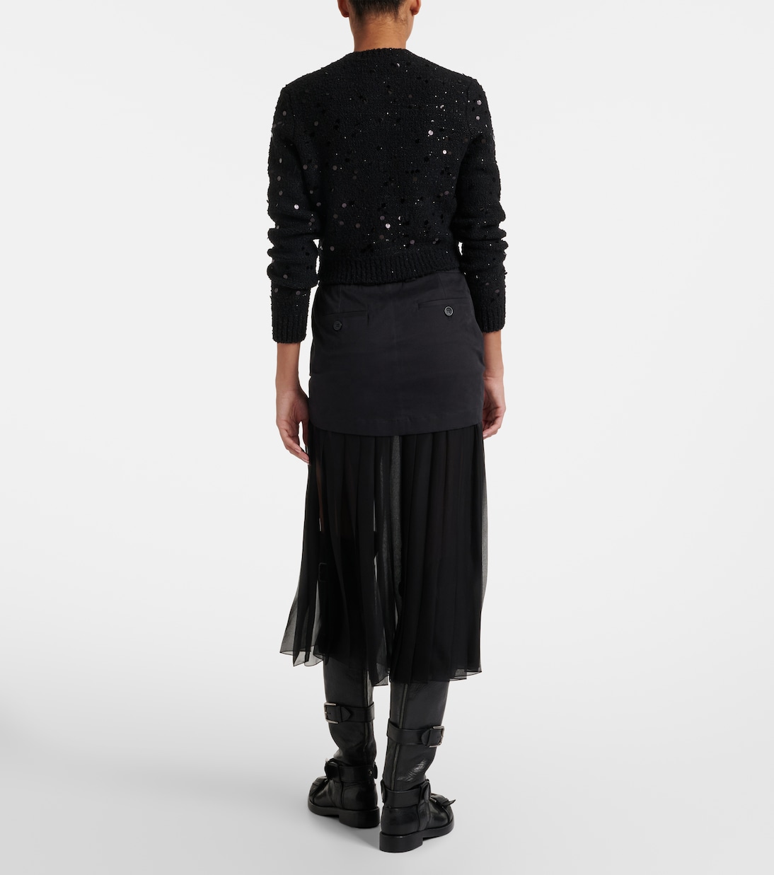 Midirock aus Seide und Baumwolle | Dolce&Gabbana