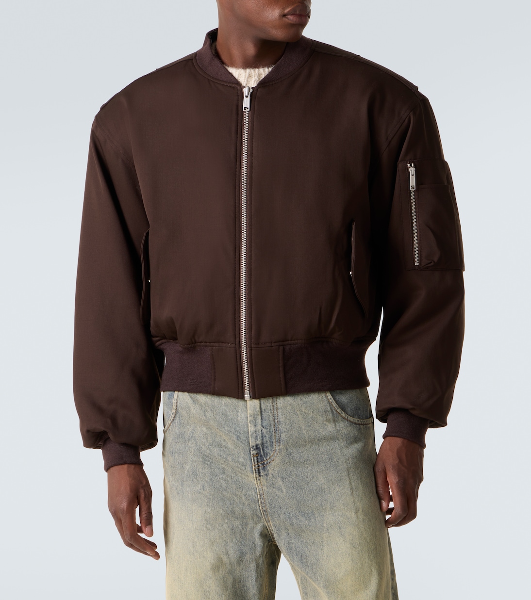 Oversized wool bomber jacket | Entire Studios