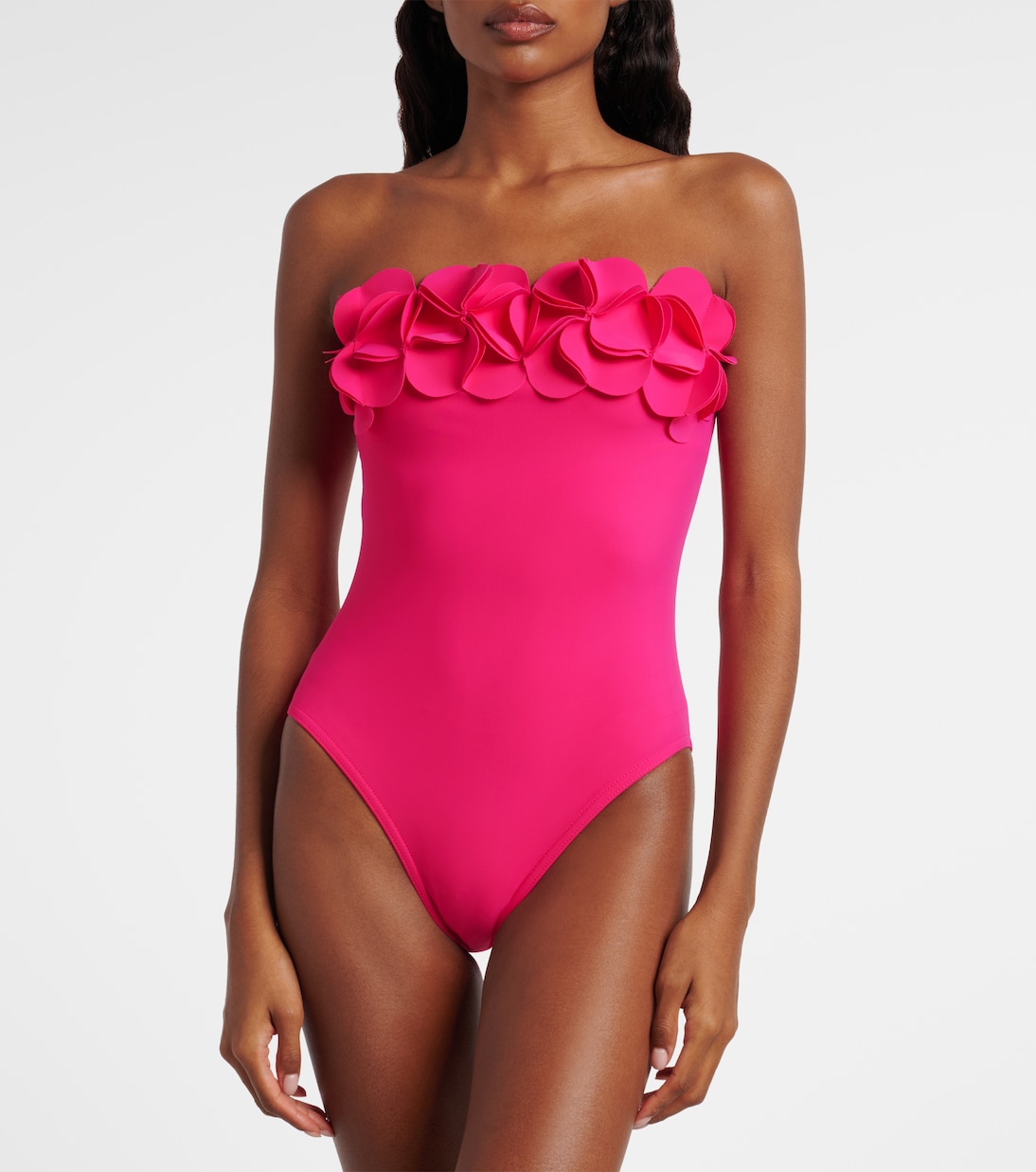 Tess floral-appliqué swimsuit | Karla Colletto