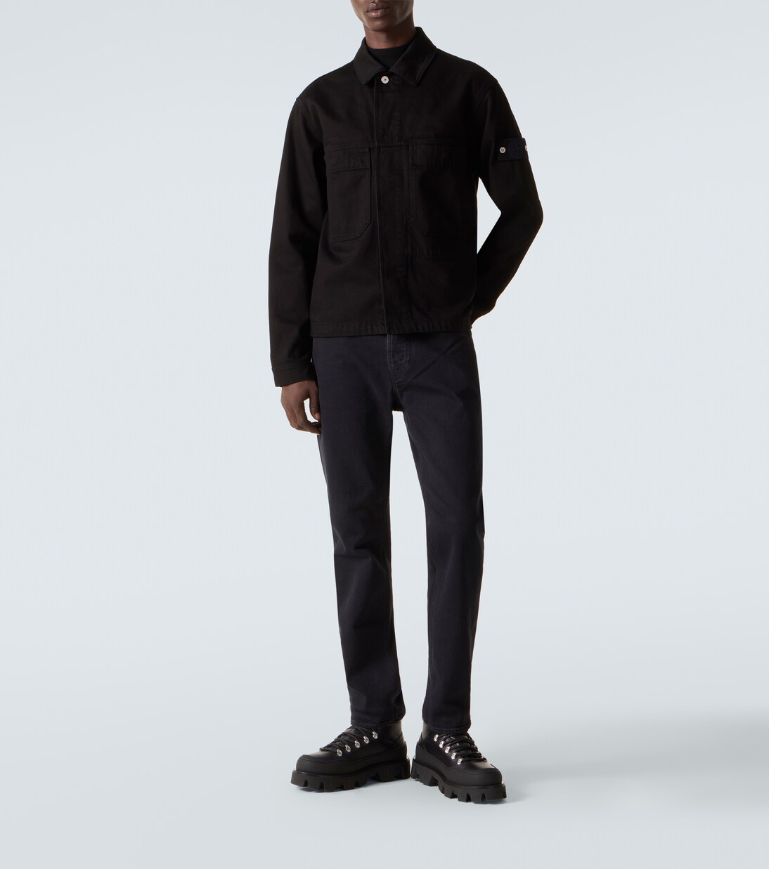 Hemdjacke Compass aus Denim | Stone Island