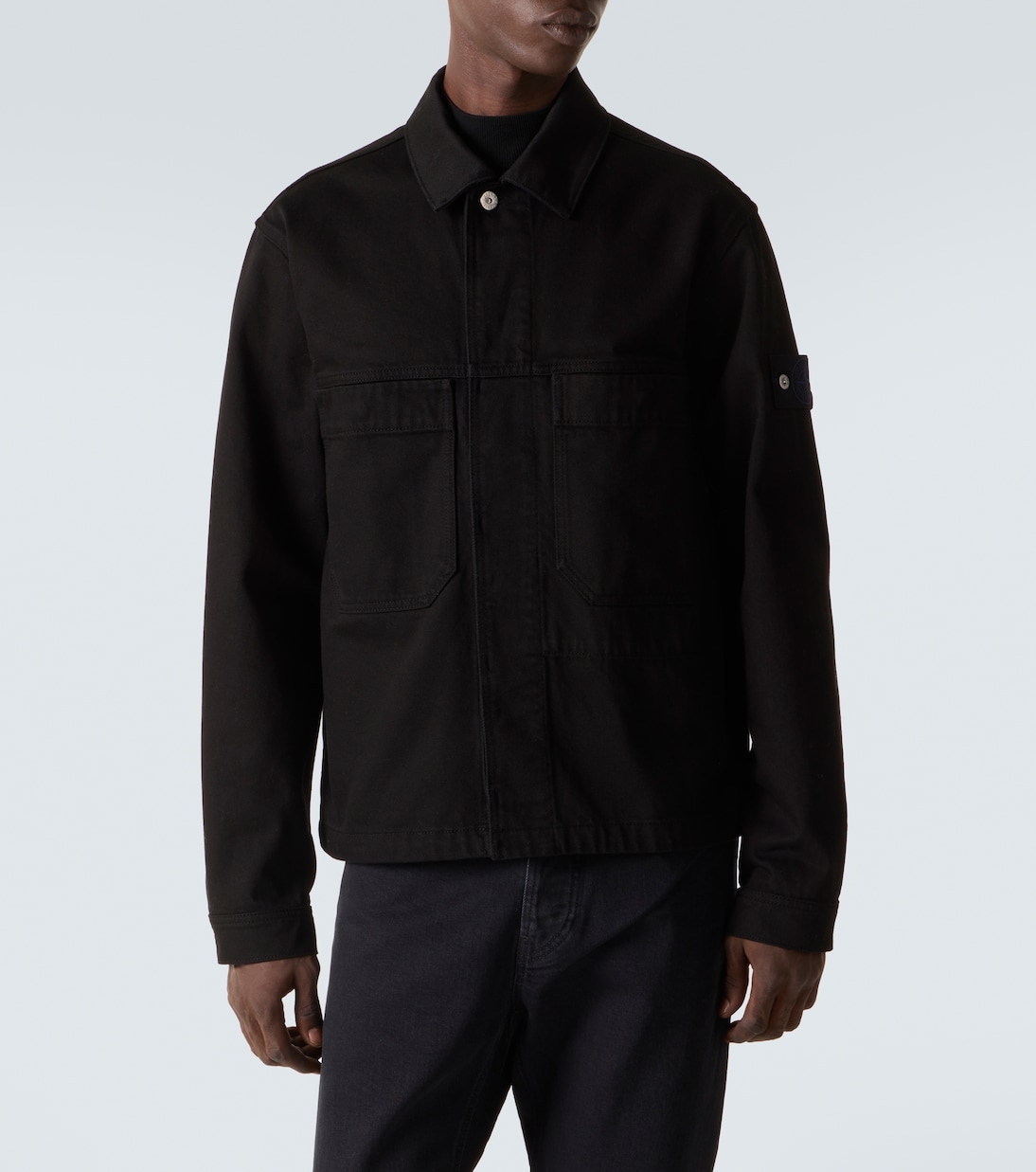 Hemdjacke Compass aus Denim | Stone Island