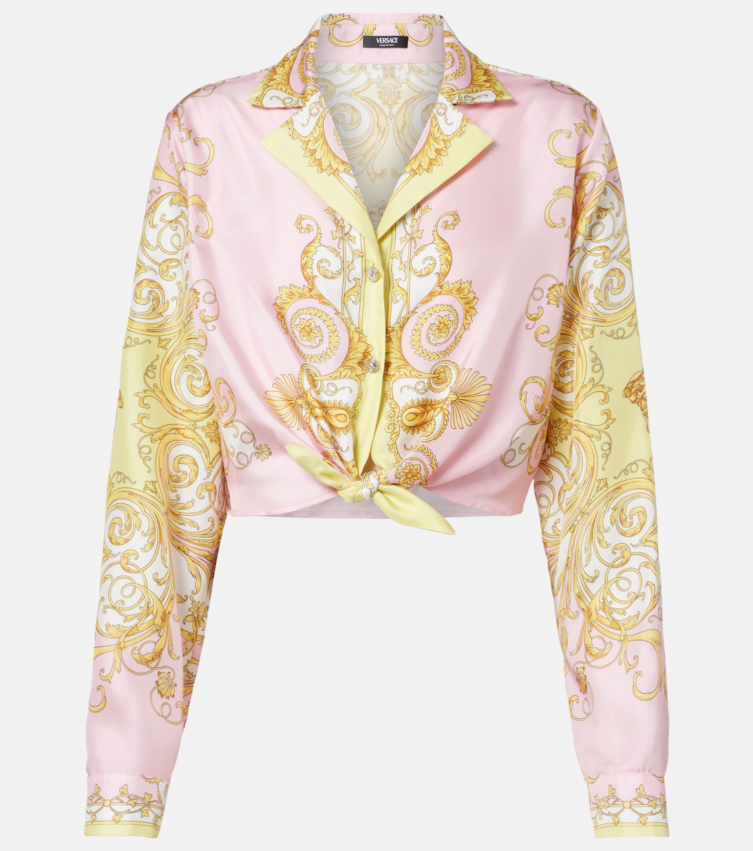 Barocco silk twill shirt | Versace