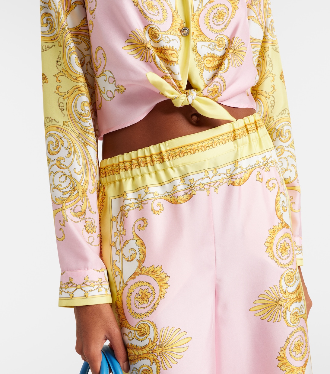 Barocco silk twill shirt | Versace