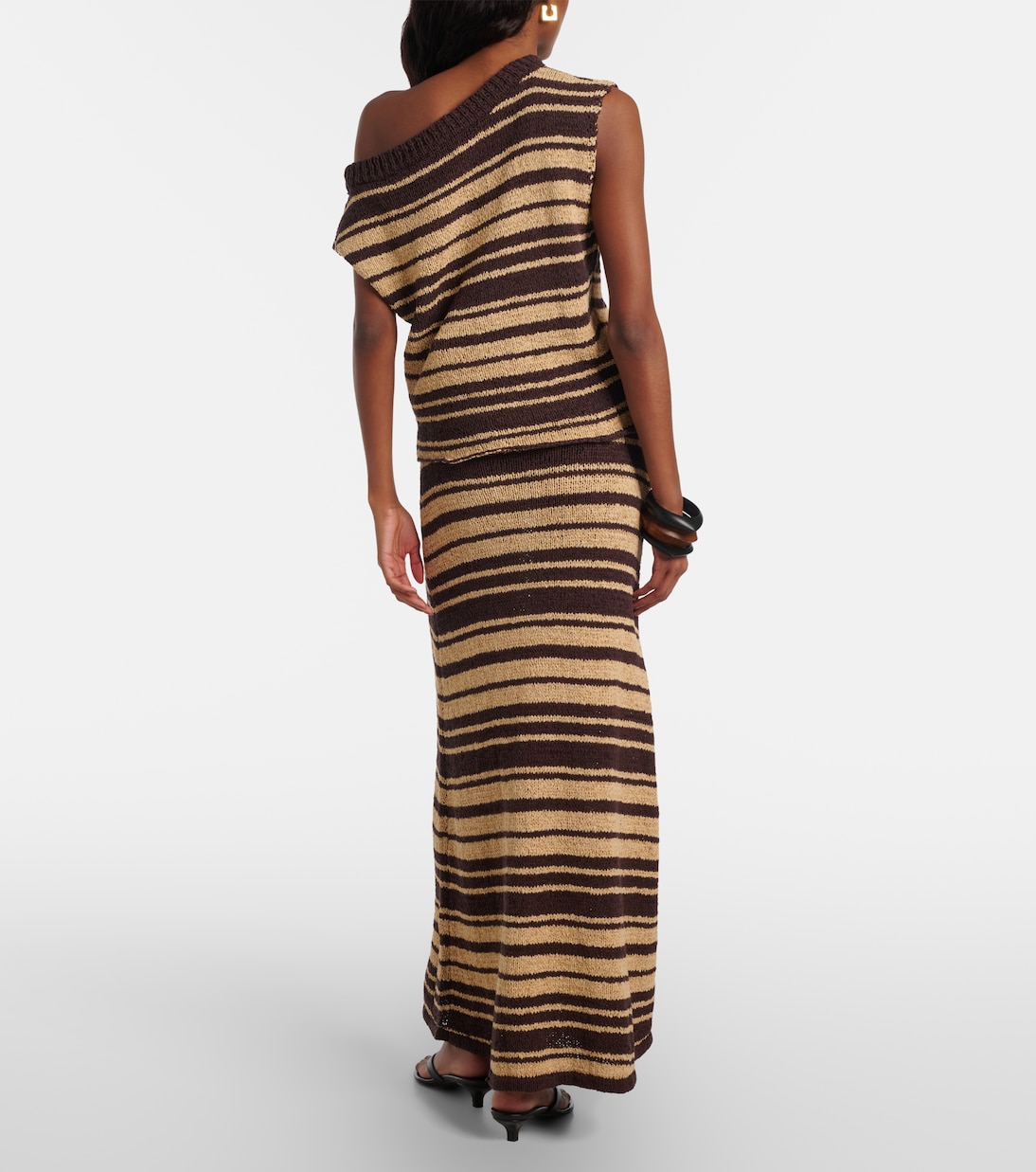 Micah striped cotton-blend maxi skirt | Faithfull
