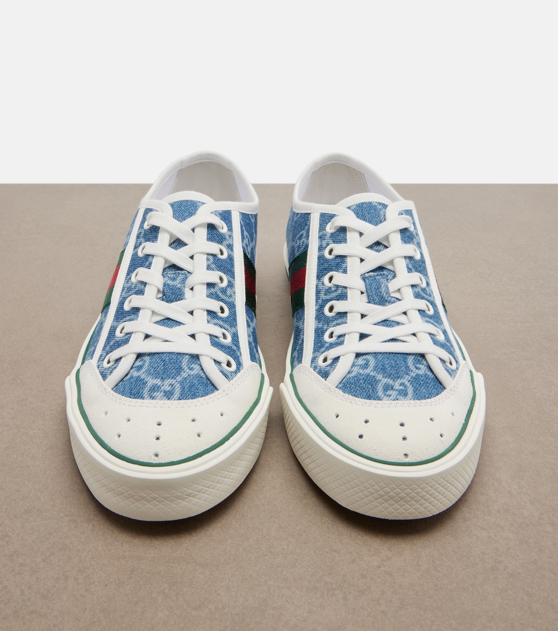 Baskets Gucci Tennis 1977 en denim GG | Gucci