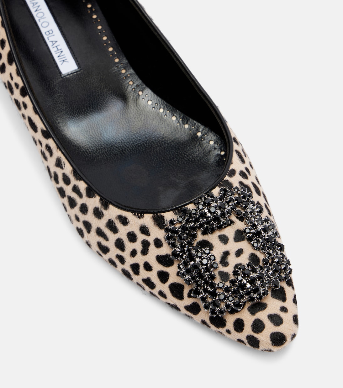 Hangisi calf hair ballet flats | Manolo Blahnik
