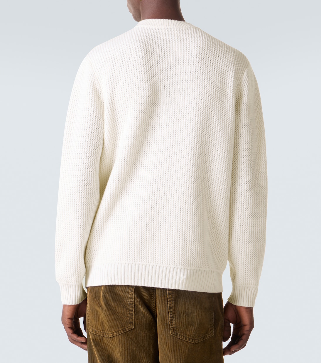 Waffle-knit wool and cashmere sweater | Allude