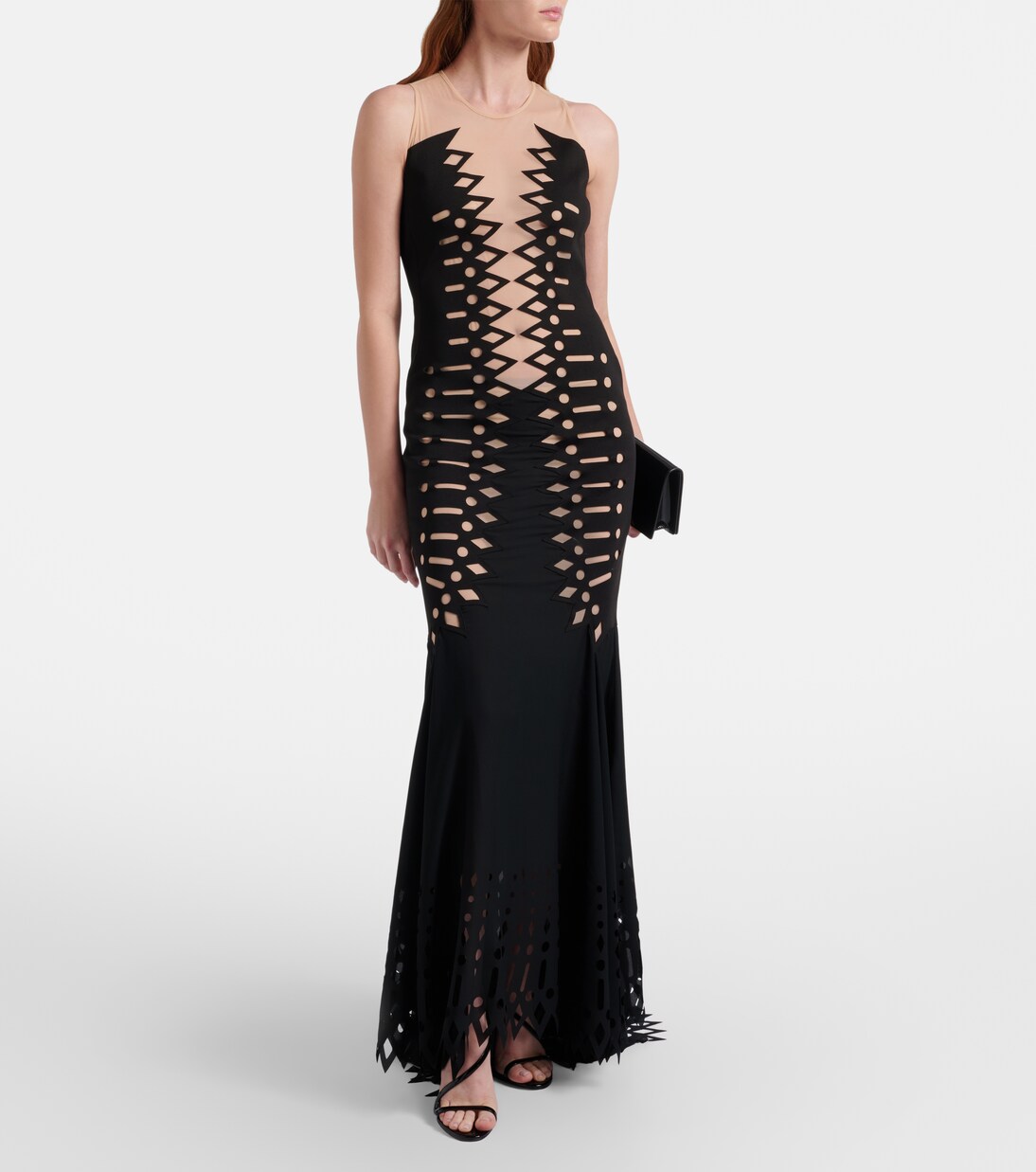 메쉬 이브닝 가운 | Blumarine