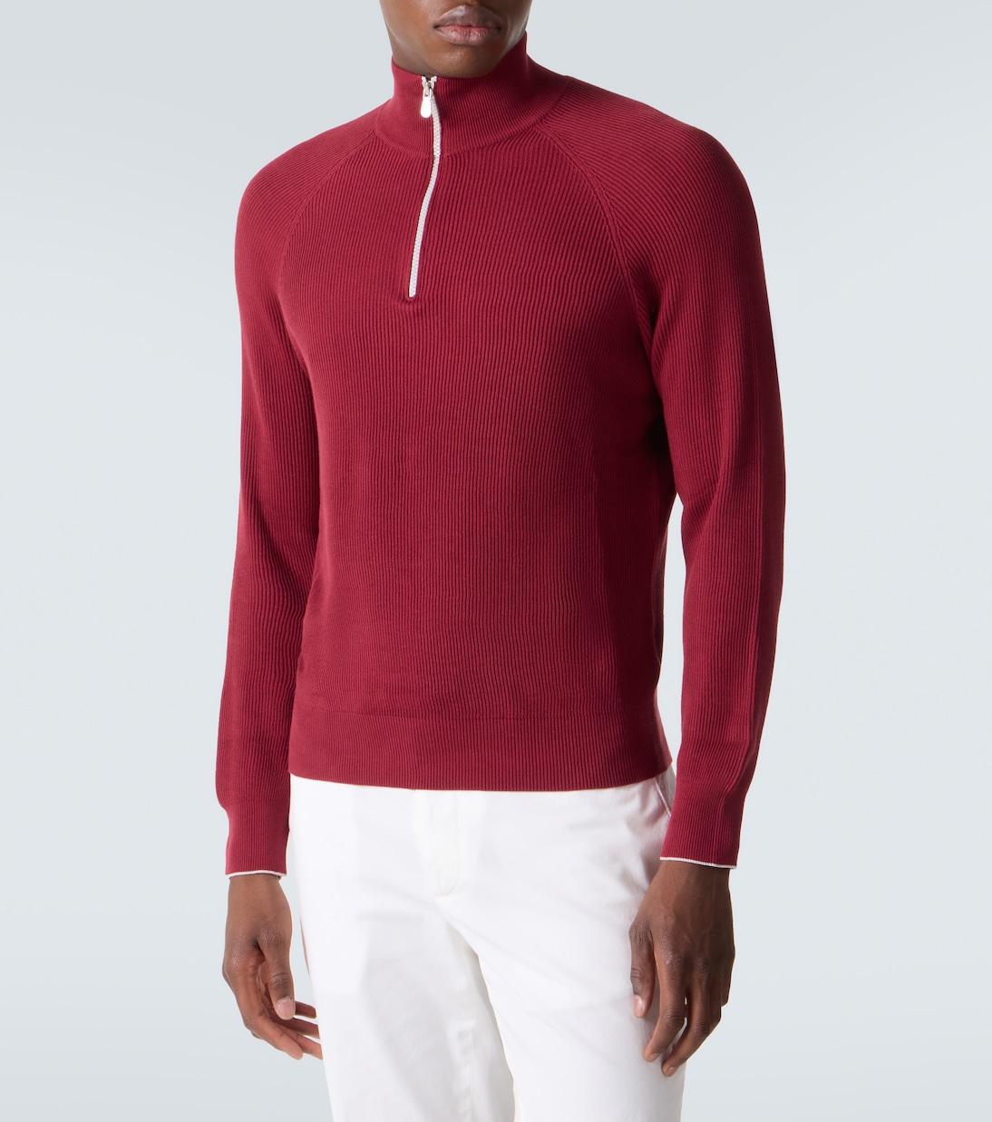 Ribbed-knit cotton sweater | Brunello Cucinelli