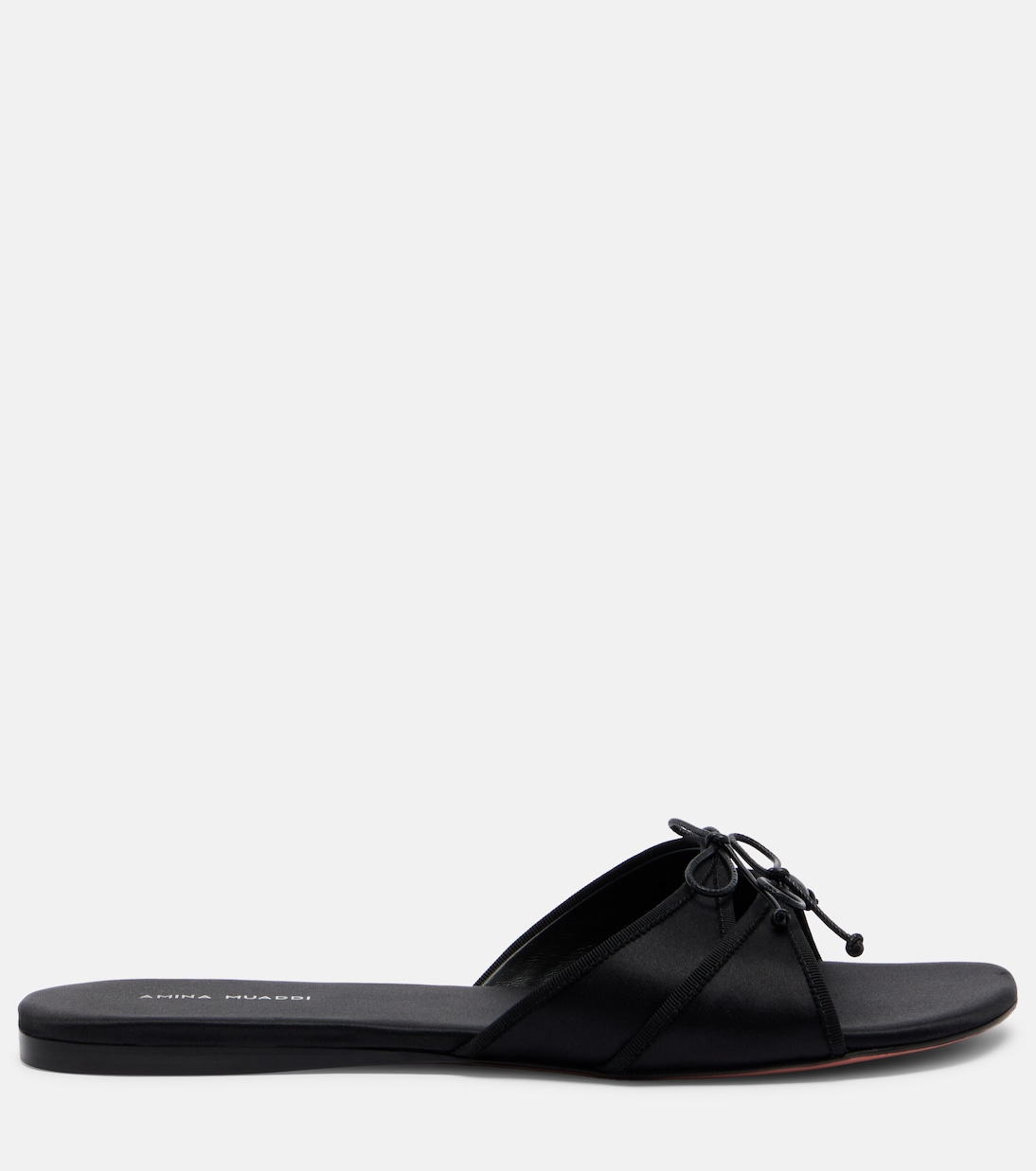 Eleonora bow-detail satin sandals | Amina Muaddi