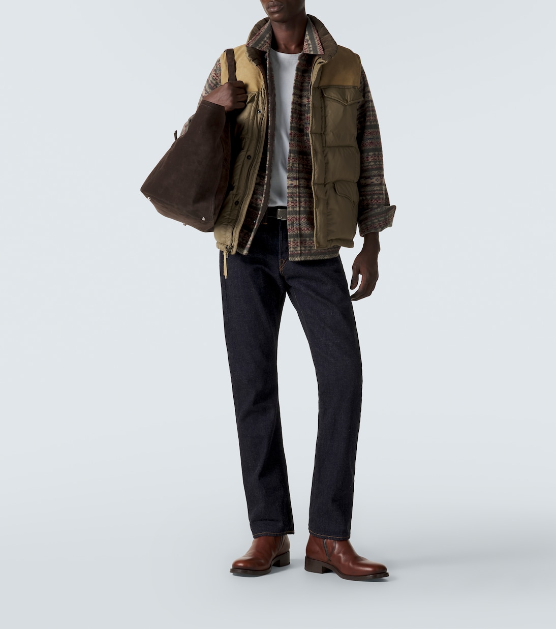 Bestickte Slim Jeans | RRL