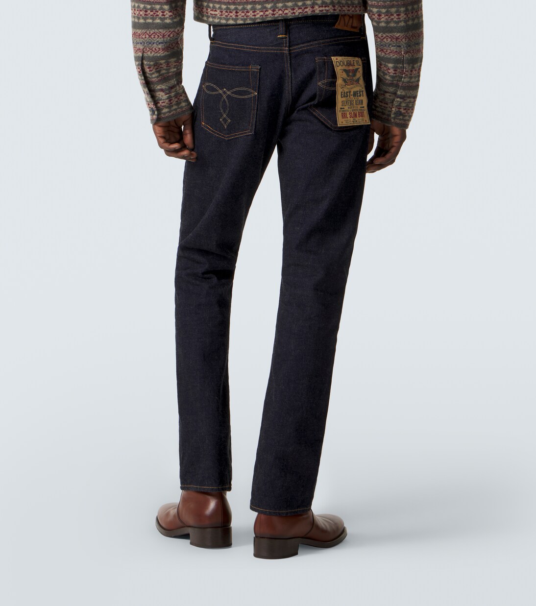 Bestickte Slim Jeans | RRL