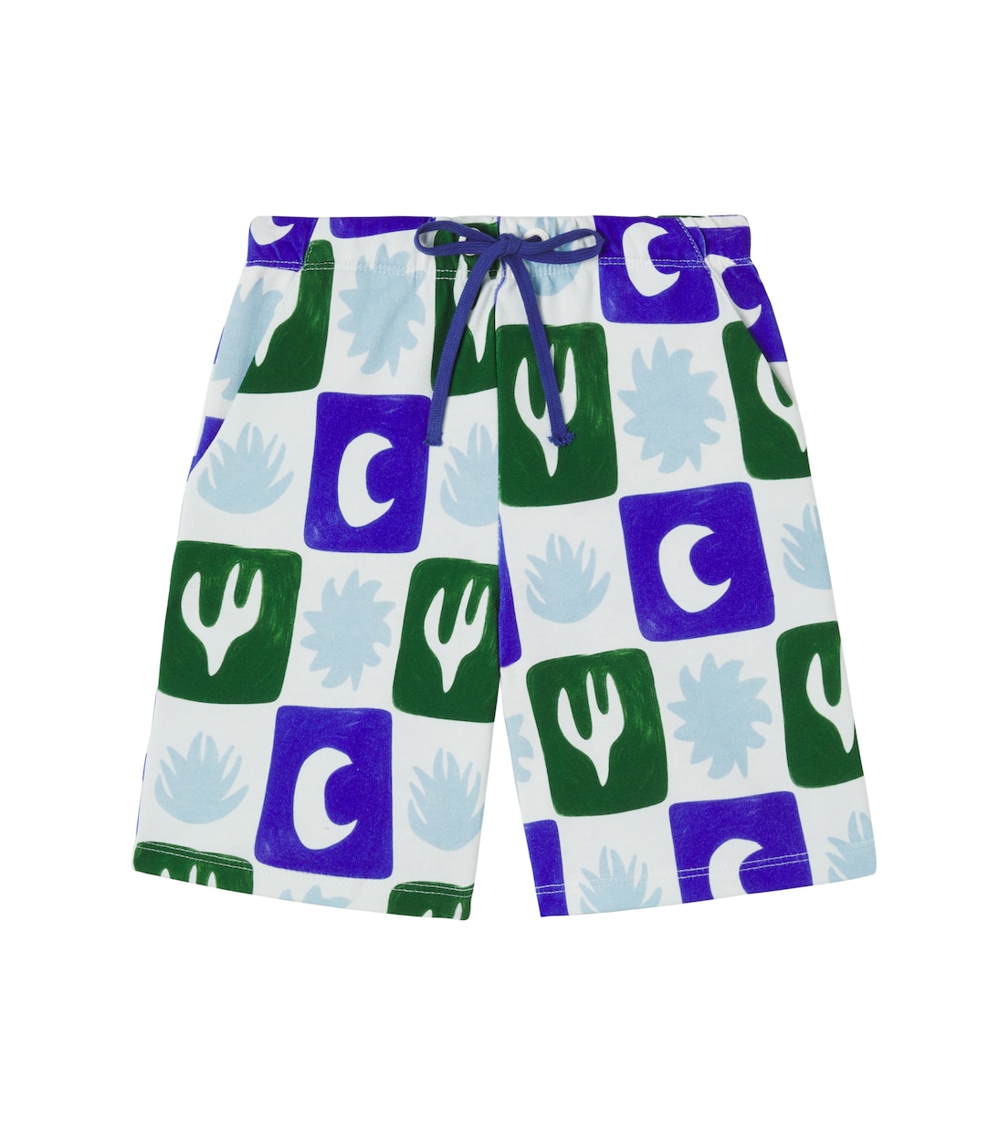 Printed cotton-blend Bermuda shorts | Fábula