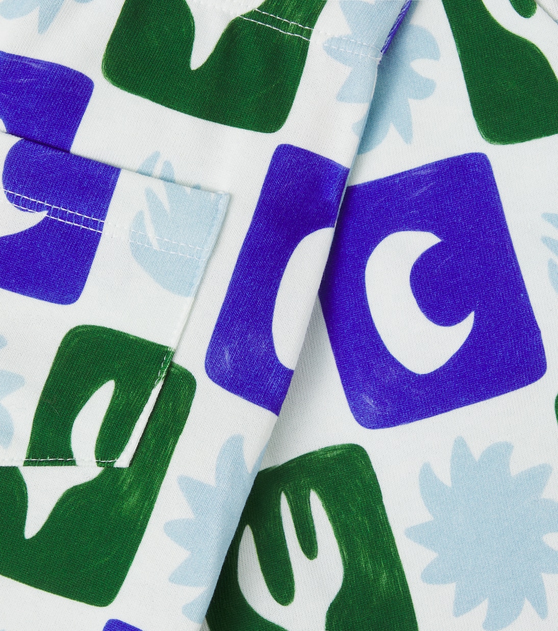 Printed cotton-blend Bermuda shorts | Fábula