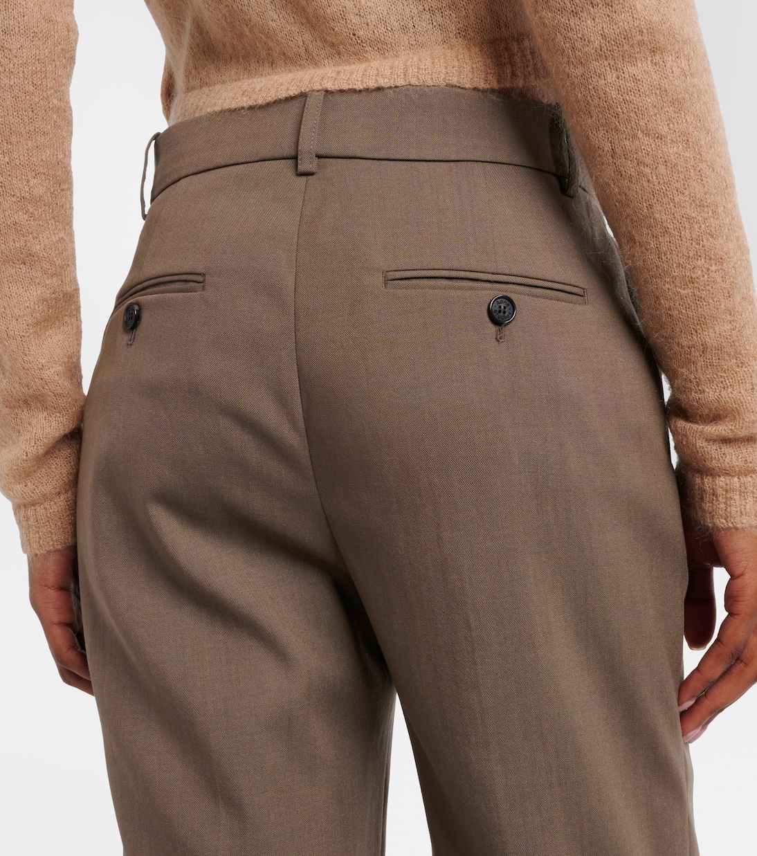 Pekko wool-blend wide-leg pants | Acne Studios