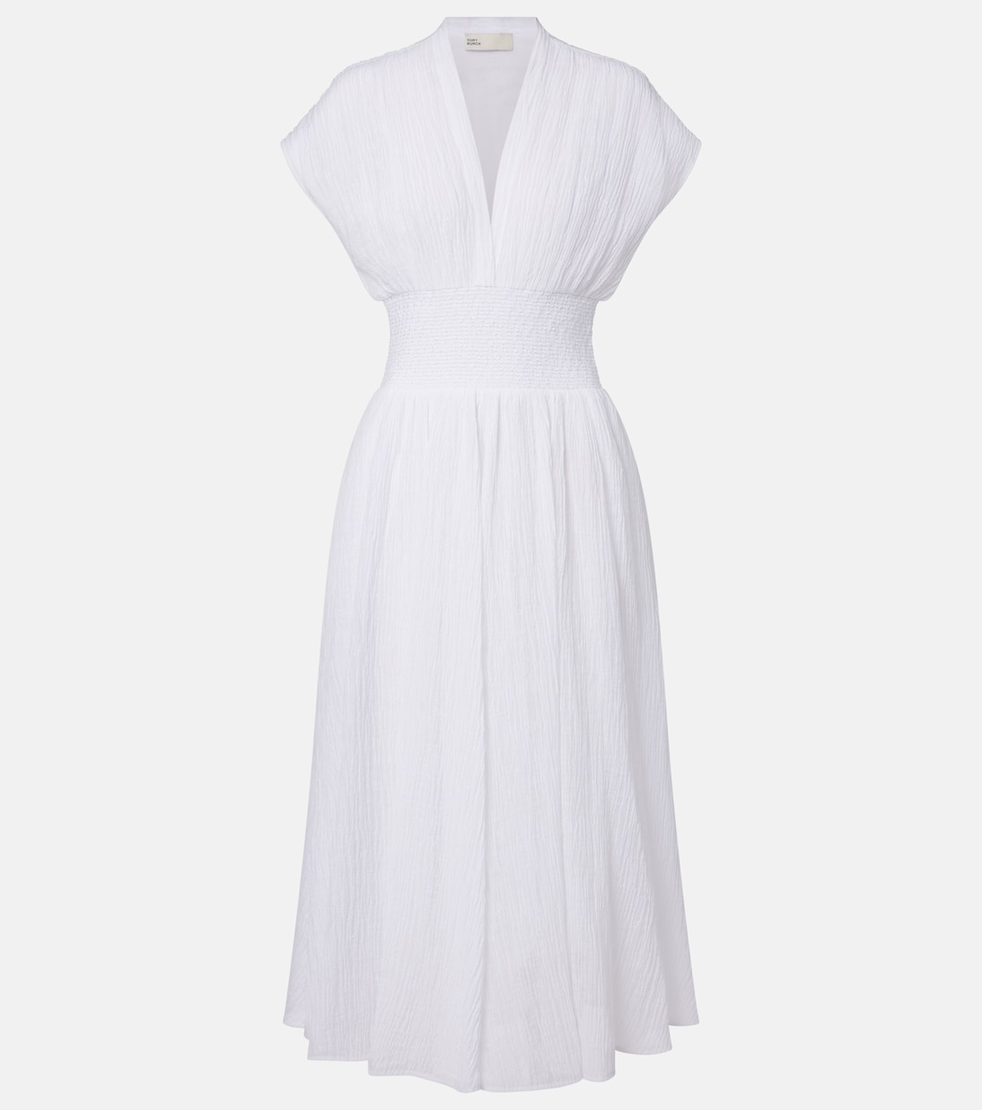 Linen and cotton midi dress | Tory Burch