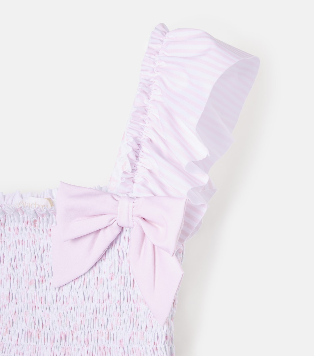 Floral ruffled shirred swimsuit | Patachou