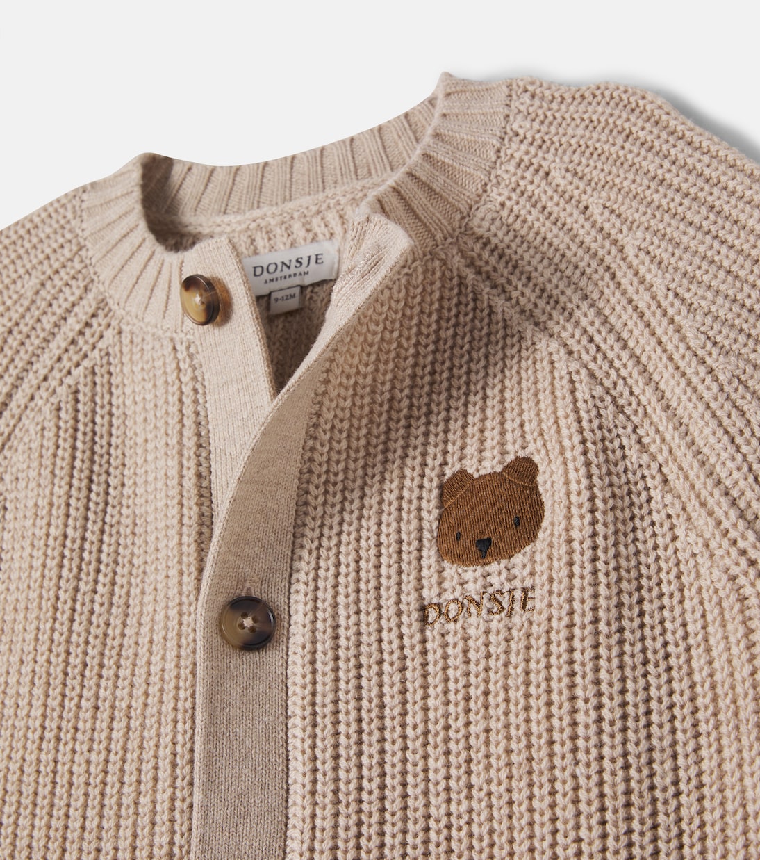 Baby Dantje embroidered wool and cotton playsuit | Donsje